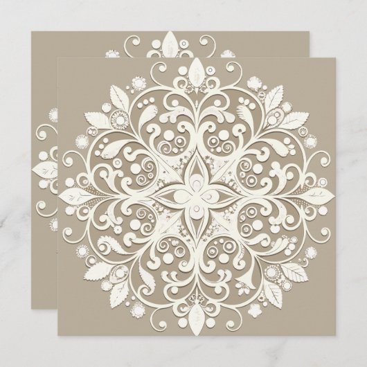 Romantische Spitze Save The Date (Vorne/Hinten)