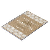 Romantische Spitzeleinwand 20. Notizblock (Linke Seite)