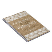 Romantische Spitzeleinwand 45. Notizblock (Rechte Seite)