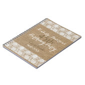 Romantische Spitzeleinwand 45. Notizblock (Linke Seite)