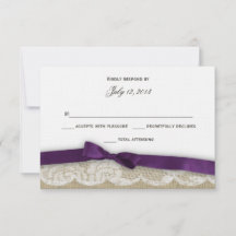 Romantische Spitzen und dunkle Lila Reaktion