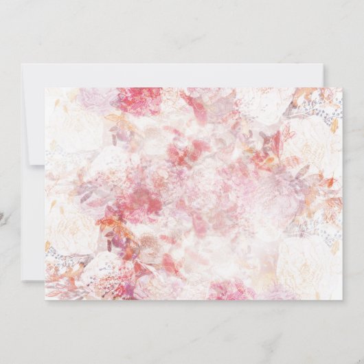 Romantische Spring Pink Blume Wedbook (Rückseite)