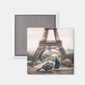 Romantische Stadt Paris Magnet (Vorderseite/Rückseite)