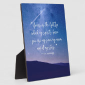 Romantische Stars Cummings Quote Tabletop Fotoplatte (Seite)