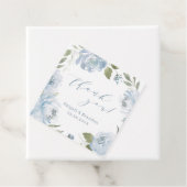 Romantische staubblaue Blütengrün danke Ihnen Hoch Geschenkanhänger (Beispiel)