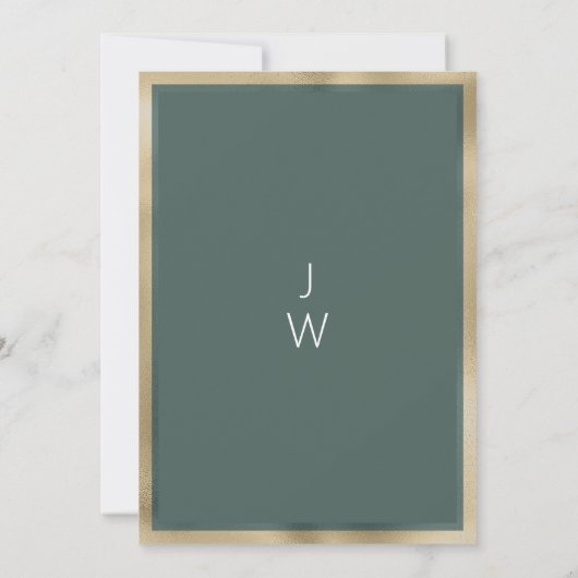 Romantische staubgrüne Rose Tischnummer (Rückseite)