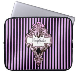 Romantische Steampunk-Gotik Personalisiert Laptopschutzhülle