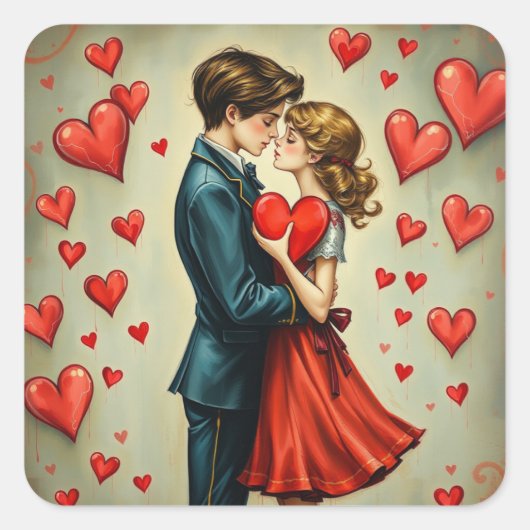 Romantische Sticker (Vorderseite)