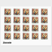 Romantische Stickers (Blatt)