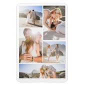 Romantische Strand-Fotocollage Magnet (Vertikal)