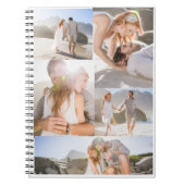 Romantische Strand-Fotocollage Notizblock (Vorderseite)