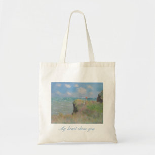 Romantische Strand-Kunst-Tasche Tragetasche