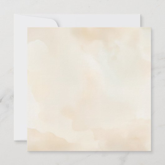 Romantische Strandherzen Save the Date | Aquarell (Rückseite)