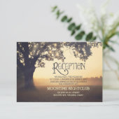 Romantische Strandleuchten Hochzeitskarte Begleitkarte (Stehend Vorderseite)