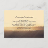 Romantische Strandleuchten Hochzeitskarte Begleitkarte (Rückseite)