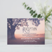 Romantische Strandleuchten Hochzeitskarte Einladung (Stehend Vorderseite)