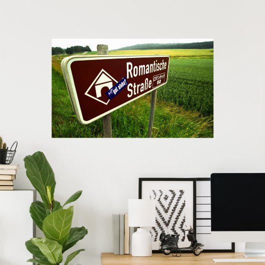 Romantische Straße Aloha Poster (Heimbüro)