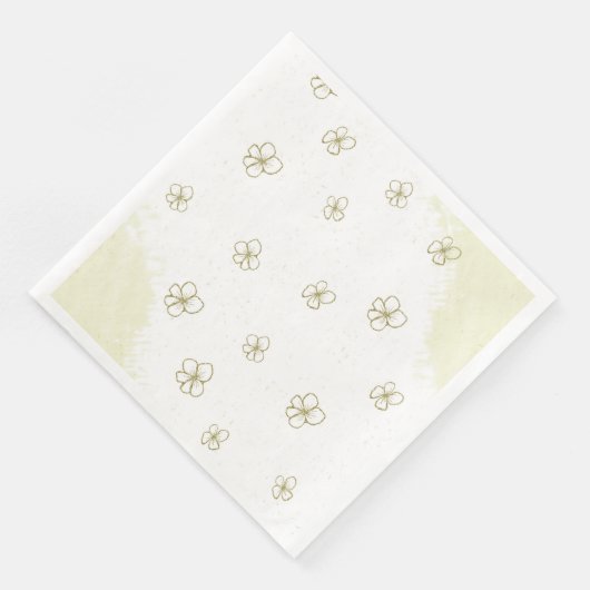 Romantische Streuung der Blume Serviette (Ecke)