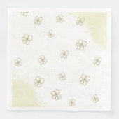Romantische Streuung der Blume Serviette (Vorderseite)