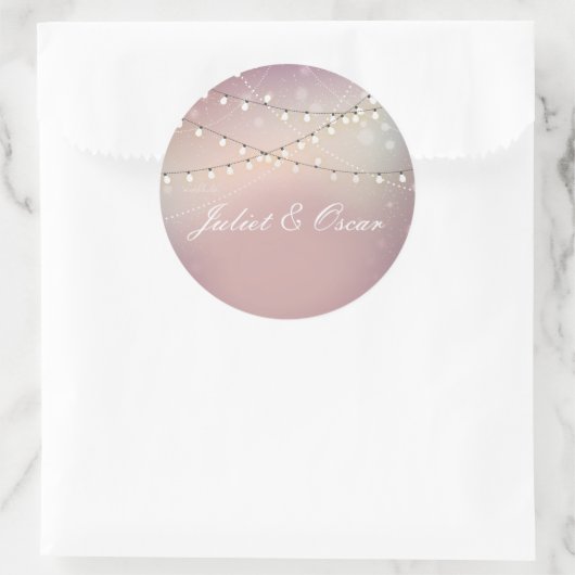 Romantische Strung Lights Stickers (Tasche)