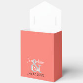 Romantische Sunset Hearts Coral Geschenkschachtel (Offen)