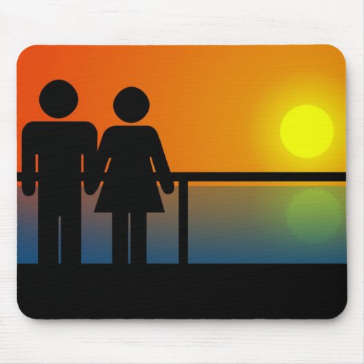 Romantische Sunset Mousepad (Vorne)