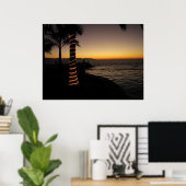Romantische Sunset-Silhouette Poster (Heimbüro)