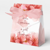 Romantische Süße Danke für die Hochzeit der Blume  Geschenkschachtel (Vorderseite)