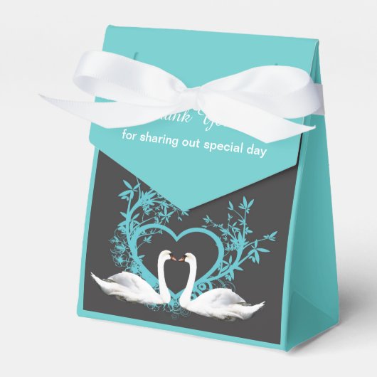 Romantische Swans Custom Zent Fevor Box Geschenkschachtel (Vorderseite)