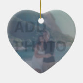 Romantische Swans Monogram hinzufügen Keramik Ornament (Hinten)