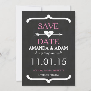 Romantische Tafel Save the Date Postkarte