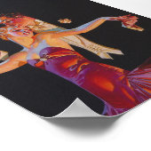 Romantische Tänzer Vintage Poster (Ecke)