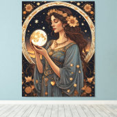 Romantische Tarot Leinwanddruck (Insitu (Holzboden))