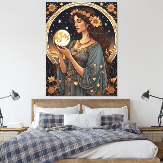Romantische Tarot Leinwanddruck (Insitu (Schlafzimmer))