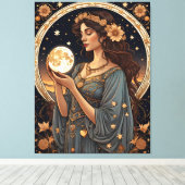 Romantische Tarot Leinwanddruck (Insitu (Holzboden))