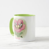 Romantische Tasse Bienen (Vorderseite Links)