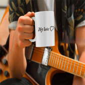 Romantische Tasse "Meine Liebe" mit Herz - Perfekt