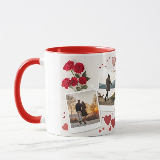 Romantische Tasse - Perfektes Geschenk für Paare (Links)