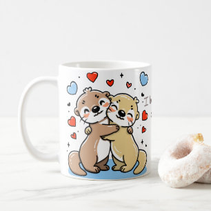 Romantische Tasse von Umarmungsschaltern