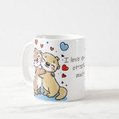 Romantische Tasse von Umarmungsschaltern (Vorderseite Links)