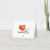 Romantische Tennis-Partner-Grußkarte Karte (Rückseite)