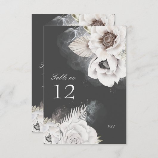 romantische Tischnummer (Vorne/Hinten)