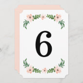 Romantische Tischnummern (Vorne/Hinten)