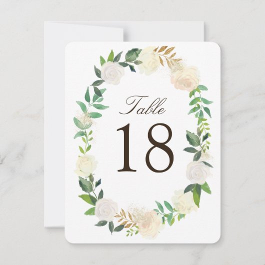 Romantische Tischnummern aus Holz (Rückseite)