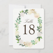 Romantische Tischnummern aus Holz (Vorderseite)