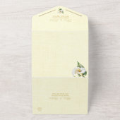 Romantische Tones Cala Lily mexikanische Hochzeit All In One Einladung (Außenbereich)