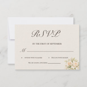 Romantische toskanische Villa Kalligrafie RSVP-Kar RSVP Karte