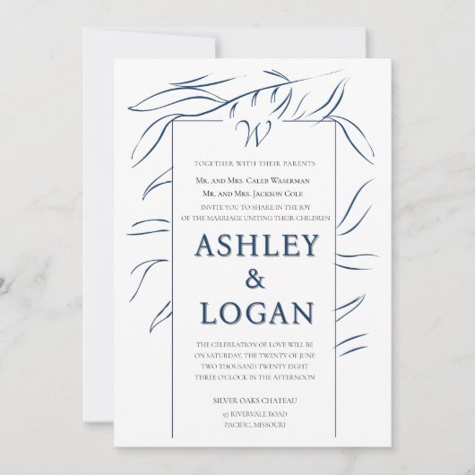 Romantische Traumkanopie Hochzeitseinladung Einladung (Vorderseite)