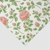 Romantische trendrosa Rosen Vintager Hintergrund Seidenpapier (Ausschnitt)