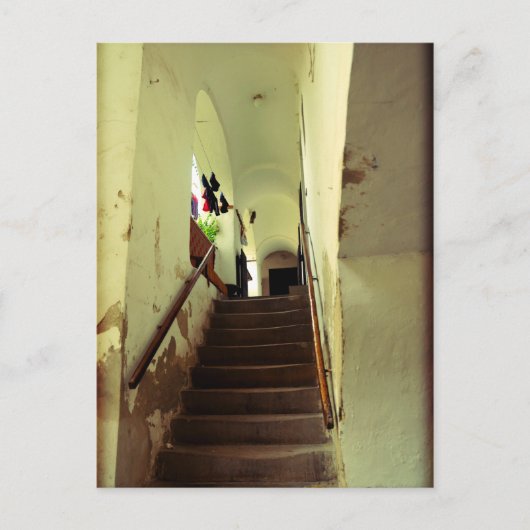 Romantische Treppe in Keszthely, Ungarn Postkarte (Vorderseite)